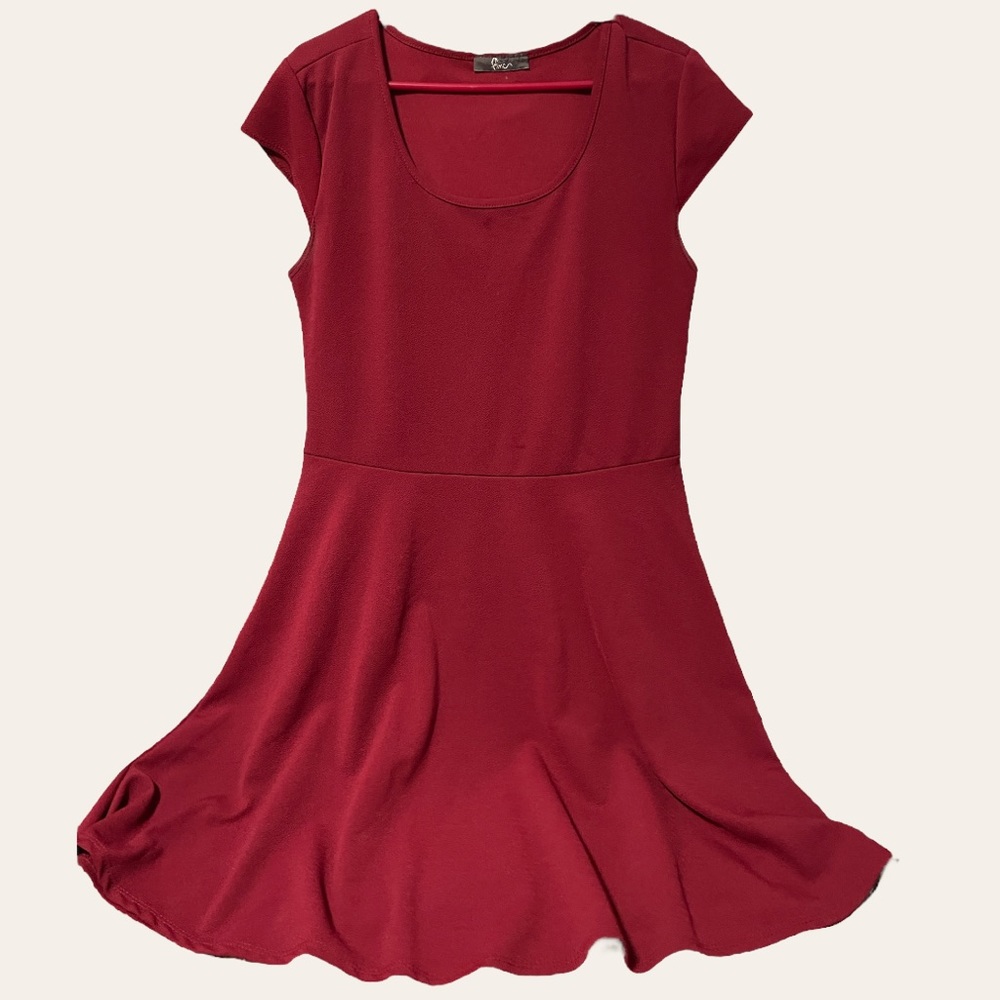 Women’s Maroon Midi Dress